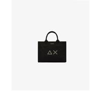 Sac a provisions Femme Sun68 Moyenne toile de coton noir BLACK UNI