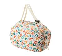 Sac à provisions pliable - Sac d'épicerie réutilisable | Sac de rangement en nylon avec poignées | Lourd léger, durable, compact pour sandwichs, gâteaux, sodas, eau, bière, A, Consulte la descripción