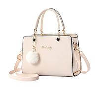 Sac à provisions pour femme - Sac à main tendance - Sac à bandoulière - Sac à bandoulière - Sac en cuir pour femme - Ceinture de police, beige, Taille unique pour tous