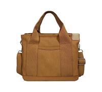 Sac à provisions solide, toile simple mignonne, sac confortable à la mode, sac à main tempérament, sac de rangement O Bag sacs femmes non originaux, marron, Taille unique