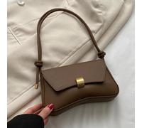 Sac à rabat vintage léger marron chocolat, décontracté et professionnel, en matériau PU rétro. Convient aux adolescents, femmes, étudiants universitaires, jeunes professionnels et employés de bureau.