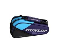 Sac à Raquettes Dunlop FX Performance 8 - Sac de Tennis pour Jusqu’à 8 Raquettes, Violet/Noir/Cyan