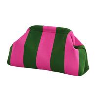 Sac à raviolis en crochet tissé avec fermeture à verrou | Sac à main multicolore froncé en forme de nuage pour décontracté, folk chic, plage, quotidien, été, fait main, femme