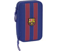 Sac à ressort double F.C. Barcelona rouge bleu marine 12.5 x 19.5 x 4 cm (28 pièces)