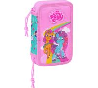 Sac à ressort double My Little Pony Magic rose turquoise 12.5 x 19.5 x 4 cm 28 pièces