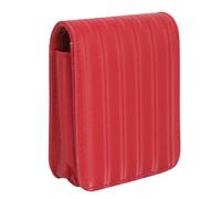 Sac à rouge à lèvres PU imperméable Mini étui de maquillage de voyage avec miroir pour cosmétiques, outils d'ongles, femmes, filles, voyages, affaires