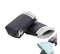 Sac à roulettes 20 x 18 cm Gants pour poussette | Couette imperméable en coton molletonné isolé coupe-vent épais accessoire d'hiver | Gants de poussette pour promenade sur la neige de voyage