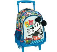 Sac À Roulettes Enfants Garçon Motif Typographique Et Oreilles 3d Mickey Mouse Multicolore TU