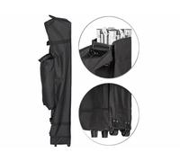 Sac à roulettes - Falon - Noir - Transport facile - Compartiment pour accessoires - Polyester