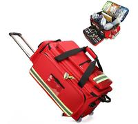 Sac à roulettes médical avec chariot amovible - Sac d'infirmière de grande capacité pour étudiants en soins infirmiers, kinésithérapeutes, médecins, options de rangement polyvalentes