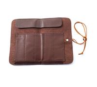 Sac À Roulettes Opaque Pour Outils,Pochette En Cuir Carimplantée,Pochette De Rangement,Joint En Cuir,Gravure,Housse De Couteau Enroulable,1 Pièce - Type 1pcs
