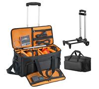 Sac à Roulettes pour Câbles DJ-VEVOR-1680D Housse de Transport pour Câbles DJ Rangement et Protection Instruments Accessoires