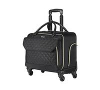 VEVOR Sac à Roulettes pour Ordinateur Portable Mallette pour PC 17,3 po / 43,9 cm Noir Or