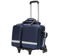 Sac à roulettes professionnel à roulettes - Grande capacité, imperméable, avec séparateurs internes pour fournitures d'urgence et traumatismes organisés, idéal pour EMT, EMS, et ambulanciers