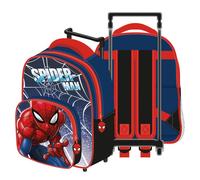 Sac à roulettes - Spiderman - Bleu - 24x36x12 cm - Chariot fixe