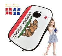 Sac à Sac de relève de Jeu - 8 Sacs de Haricots avec Plateau de Cornhole | Sacs de Haricots de Cornhole intérieurs et extérieurs Pliables - Parfait pour Les Sports Scolaires, Les Jeux de Carnaval