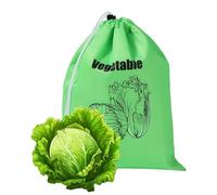 Sac à salade - Pochette de rangement pour produits de 30 g de frais, sac d'économie de légumes | Sac réutilisable avec cordon de serrage pour conservation de la fraîcheur des aliments, doublure isolée