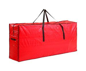 Sac A Sapin, Grand Sac De Rangement Sapin Noël Artificiel, Peut Accueillir DuSapin De Noël Jusqu'à 2.3 M - 2.6m, Boite Rangement Couette, Sa-c De Transport, Rouge, Pour Rangements Décorations DeNoël