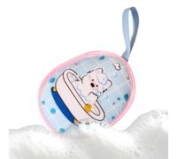 Sac à savon - Filet fin réutilisable des deux côtés - Pour voyage, hôtel, maison, salle de bain, dos, bras, cou, bain, douche