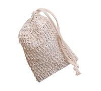 Sac à savon - Sac à savon avec savon sur réseau exfoliant | naturel pour gommages corporels, accessoires de bain, massage du cuir, conservation, séchage des savons solides 9,9 x 14 cm