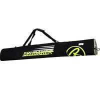 Sac à skis Brubaker Carver Champion pour 1 paire de skis et bâtons - noir/jaune fluo - 190 cm