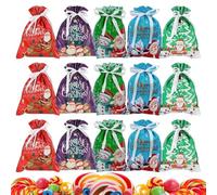 Sac À Surprises De Noël,15 Pièces de Rangement Antipoussière | Sac À Cordon Pour Gourmandises Festives | Pour Adultes Amis Mariages Rassemblements Biscuits Snack Bonbons