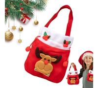 Sac à Surprises de Noël,Pochette Des Fêtes D'Hiver | Sac à Bonbons de Noël avec Cordon | Pour Rassemblement En Classe Maison Communauté École Chocolats Jouets Gelées Sucettes