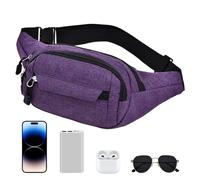 Sac à taille Fanny Pack - Poute à taille réglable, sac de fesses de voyage | Pack de course à corps croisé, accessoire de voyage mains libres pour la marche des chiens, les achats, les activités de pl