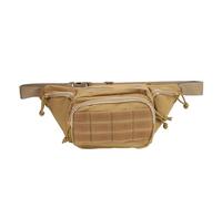 Sac à Taille Sportive, Sac de Courroie de Poitrine en Nylon Portable à Respiration réglable, Paquet d'eau légère, iSperfect pour Les séances d'entraînement, randonnée à vélo (Kaki)