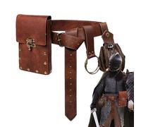 Sac À Taille Steampunk - Design Rétro Parfait pour La Conduite Halloween Et Motorcycle, Sac À Ceinture De La Renaissance en Cuir PU, De Rangement De Style Steampunk avec Chaîne avec Chaîne