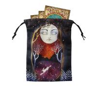 Sac À Tarot - Étui Avec Cordon Pour Cartes De Tarot - Organisateur De Dés À Double Face Pour Transport Bureau Voyage Camping Extérieur Maison Jardin, SXF15 #, Se référer à la description, Se référer à