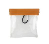 Sac à thé avec clip, sac de rangement transparent avec couvercle comprimé, sac de rangement transparent