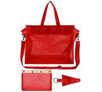 Sac à tricoter, pochette en maille à fermeture magnétique - Sacs de rangement pour projets de crochet | pour la maison, l'intérieur, l'extérieur, les voyages, l'école, la petite amie, épouse, amie