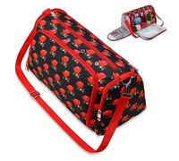 Sac à tricoter pour crochet, sac de rangement portable avec compartiments individuels pour transporter des projets inachevés