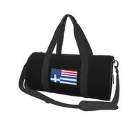 Sac à vêtements Convertible Drapeau gréco-américain avec bandoulière, Format Cabine, Pliable et à roulettes, pour Hommes et Femmes.