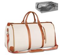 Sac à vêtements de voyage polyvalent 2 en 1** - Se transforme en valise suspendue en sac de voyage spacieux. Tissu résistant à l'eau, pochette à chaussures amovible et intérieur spacieux. Parfait