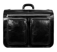 Sac à vêtements en Cuir Duffel Slim Carry-on Suitcase Dress Protection Bag Brown - Time Resistance (Noir)
