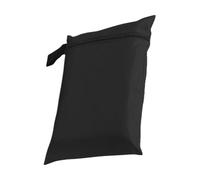 Sac à vêtements humides, pochette à couches imperméable, réutilisable et légère, fermeture éclair, tissu Oxford résistant à l'eau, rangement pour natation, camping, voyage, 22 x 35 cm, noir, 1 pièce