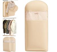 Sac à vêtements long 130 x 58 cm, sac sous vide pour vêtements, peu encombrant, à suspendre, avec fermeture éclair auto-compressive, sac sous vide pour couettes, taille XL