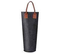 Sac à vin à bouteille unique - Sac à vin en feutre, récipient pour bouteille de vin | Sac thermique d'affichage, porte-bouteille thermique portable unique pour fête, pique-nique, matrim, Dark