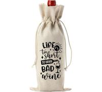 Sac à vin accrocheur réutilisable pour les amis et les collègues, pour les fêtes et les adieux, G, Beauté de masse