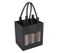 Sac à vin en feutre - Sac de rangement, sacs à provisions, sac de voyage, accessoires de bagage, fourre-tout avec poignée, sac de transport en feutre rouge pour 6 bouteilles, pochette multifonction