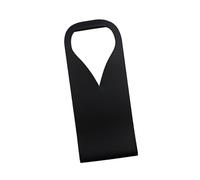 Sac à vin portable en cuir PU avec doublure douce pour protéger une bouteille de champagne pour un événement, Noir