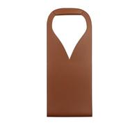 Sac à vin portable en cuir PU avec doublure douce pour protéger une bouteille de champagne pour un événement, marron, Taille unique