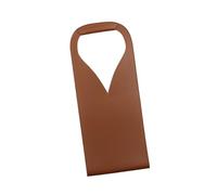 Sac à vin portable en cuir PU avec doublure douce pour protéger une bouteille de champagne pour un événement, marron