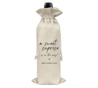 Sac à vin pour annonce de grossesse, cadeaux pour nouveaux papas, grands-parents, amis, annonces de bébé, cadeaux de révélation de bébé