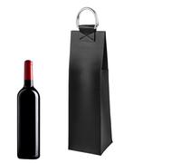 Sac à vin, Vecteur de vin,Sac à bière en Cuir PU - Sac de Transport de Champagne réutilisable, Stockage à Domicile pour la Protection du vin pour Champagne, Whisky, bière, Noir, riferimento Alla