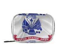 Sac à vitamines avec compartiments amovibles et fermeture éclair Motif drapeau de l'armée américaine