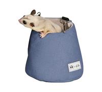 Sac adhésif Sugar Glider - Panier suspendu pour cochon d'Inde - Lit chaud - Lit suspendu - Tapis de nidification amovible pour petits animaux - Hamster syrien - Lit à bascule