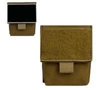 Sac Admin Tactique, Organisateur Outils, Ceinture EDC, Hanger Portable. | Sac Mini MOLLE Multifonction 900D Oxford pour Lampe, Étui à Bouchons & Petits Accessoires.(Brown)
